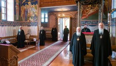 Архиереи УПЦ совершили литургию перед заседанием Священного Синода