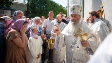 Блаженнейший возглавил литургию во Флоровском монастыре Киева