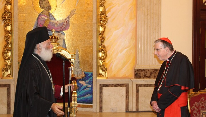 Patriarch Theodore and Cardinal Kurt Koch. Photo: the Church of Alexandria website