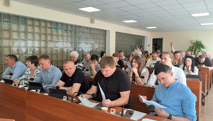 A session of the Kovel City Council. Photo: kowelrada.gov.ua