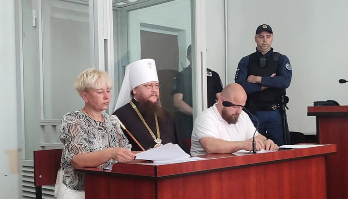Заседание суда по делу митрополита Феодосия. Фото: «Суспiльне»