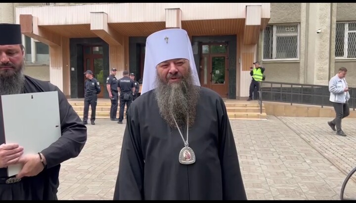 Metropolitan Longin, the abbot of Ascension Monastery of Bancheni. Photo: a video screenshot of UOJ