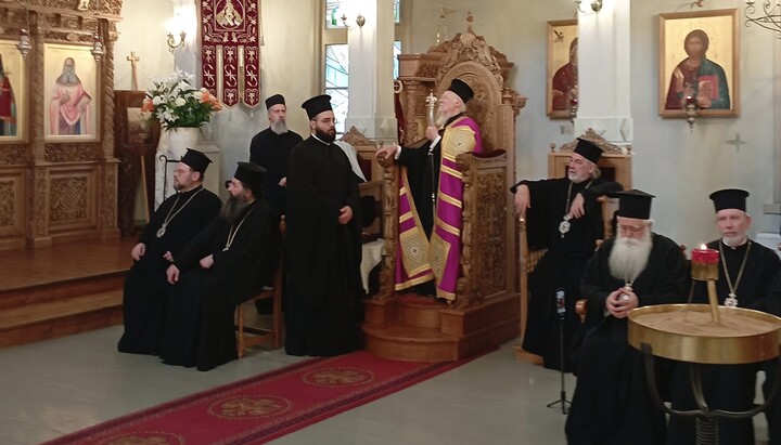 Sermon of the head of the Phanar in Tallinn. Photo: fosfanariou