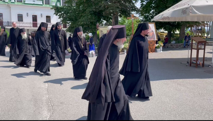 Μοναχοί της Λαύρας Σπηλαίων του Κιέβου. Φωτογραφία: spzh.news