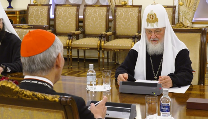 Патриарх Кирилл и Маттео Дзуппи. Фото: Известия
