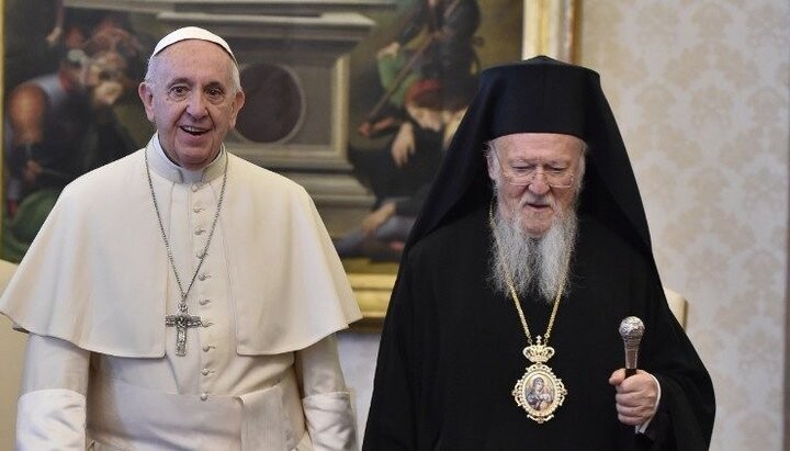 Папа римский Франциск и Константинопольский Патриарх Варфоломей