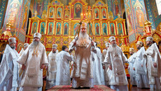 Предстоятель УПЦ совершил богослужение в память о Блаженнейшем Владимире