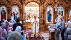 Предстоятель УПЦ возглавил литургию в Ольгинском соборе Киева