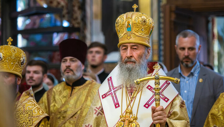 Блаженнейший возглавил всенощное бдение в Киево-Печерской лавре