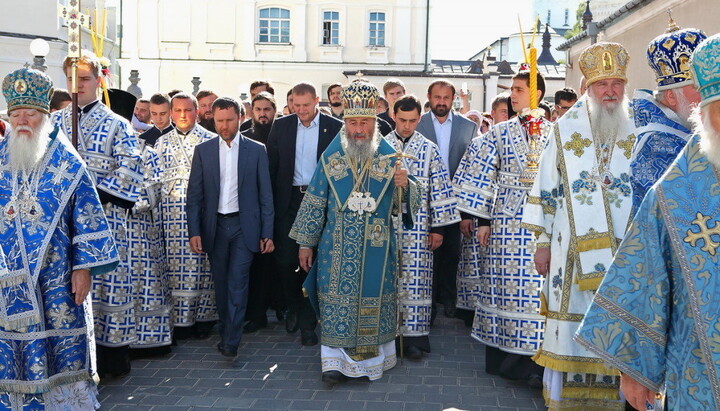 His Beatitude Metropolitan Onuphry at the Pochaiv Lavra. Photo: news.church.ua