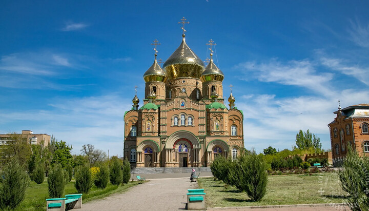 Καθεδρικός ναός Αγίου Βλαδίμηρου στο Λουγκάνσκ. Φωτογραφία: Ορθόδοξη περιοχή του Λουγκάνσκ