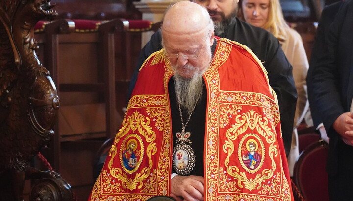 Патріарх Варфоломій. Фото: сайт Константинопольської Церкви