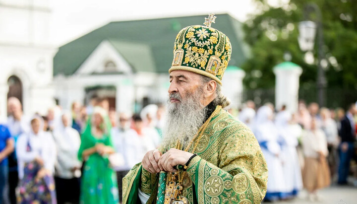 Primate of the UOC at the liturgy on the feast of St. Anthony of the Caves. Photo: news.church.ua