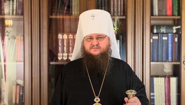 Metropolitan Theodosy, head of the Cherkasy diocese of the UOC. Photo: screenshot of the video of the Cherkasy Blagovisnyk YouTube channel
