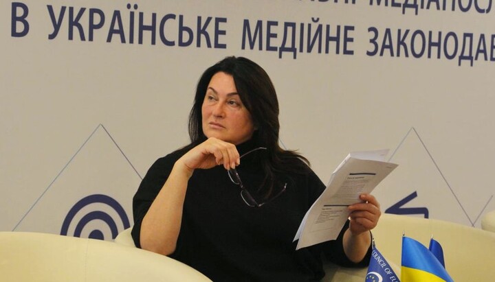 The head of the National Council on Television and Radio Broadcasting Olha Herasymiuk. Photo: liga.net