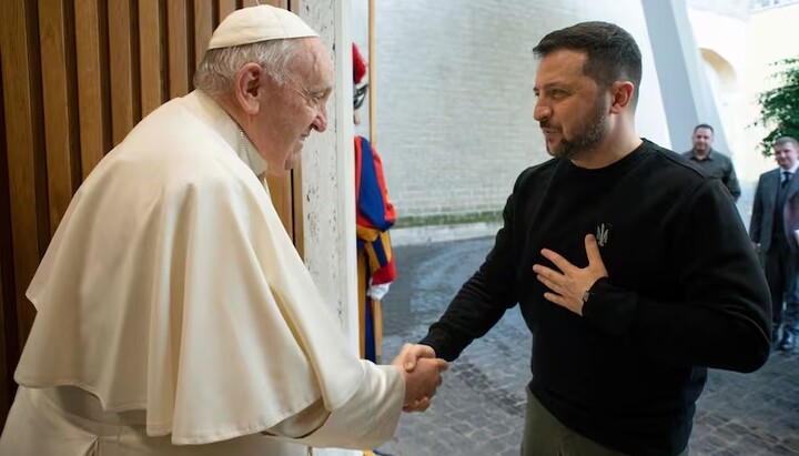 Pope Francis and Zelensky. Photo: VATICAN MEDIA