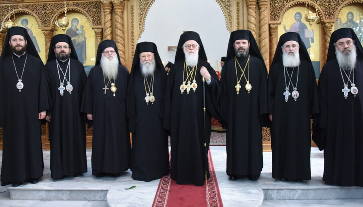 Hierarchs of the Albanian Church. Photo: orthodoxianewsagency.gr