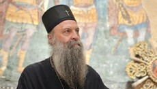 Патріарх Сербський привітав Митрополита Онуфрія з річницею інтронізації
