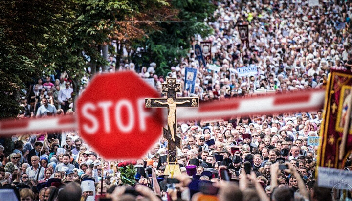 Unlike Hasidic pilgrimages, Orthodox processions are not allowed in Ukraine. Photo: UOJ