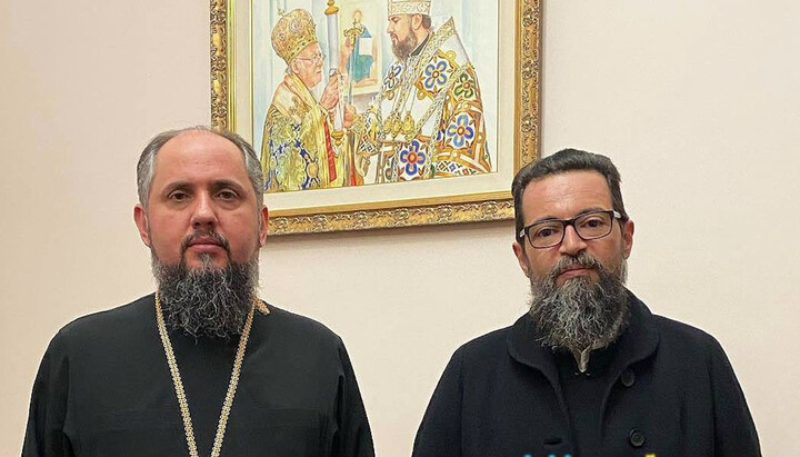 Epifaniy Dumenko and Roman (Anastasiadis). Photo: Facebook of Archimandrite Roman (Anastasiadis)