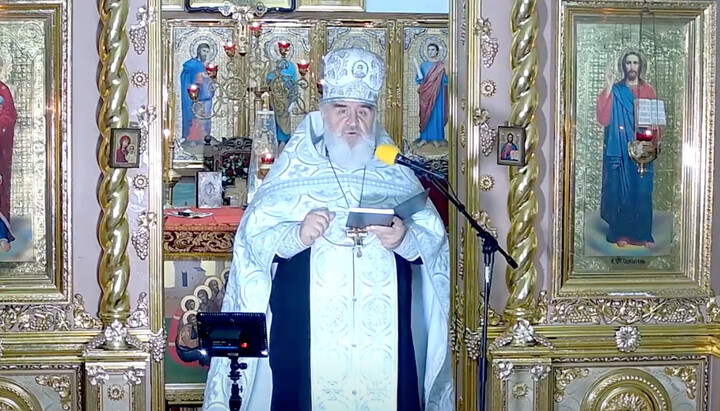 Протоієрей Димитрій Сидор. Фото: скріншот із YouTube-каналу Ужгородський православний кафедральний собор