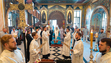 On Independence Day, His Beatitude Onuphry leads divine service in Lavra