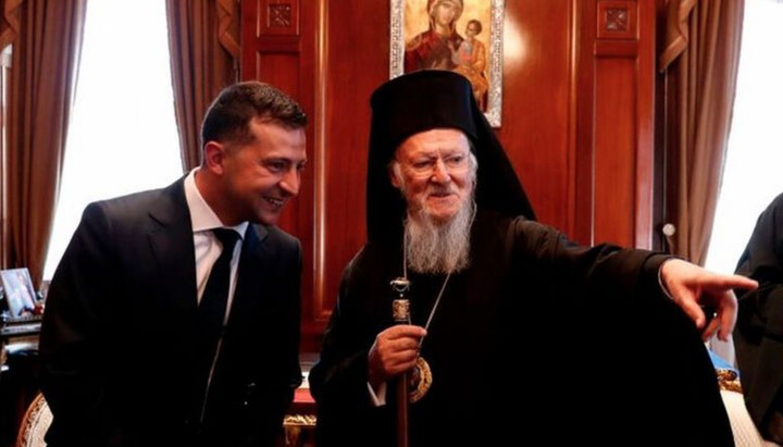 Volodymyr Zelensky and Patriarch Bartholomew. Photo: bbc.com