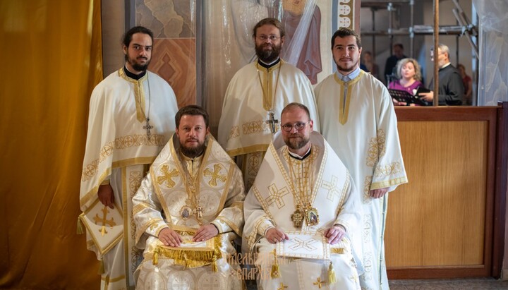 Bishops and priests of the Ukrainian, Romanian and Czechoslovak Churches. Photo: telegram channel of the Khmelnytsky Eparchy