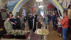 В Вышгороде капелланы ПЦУ и УГКЦ захватили Борисоглебский храм