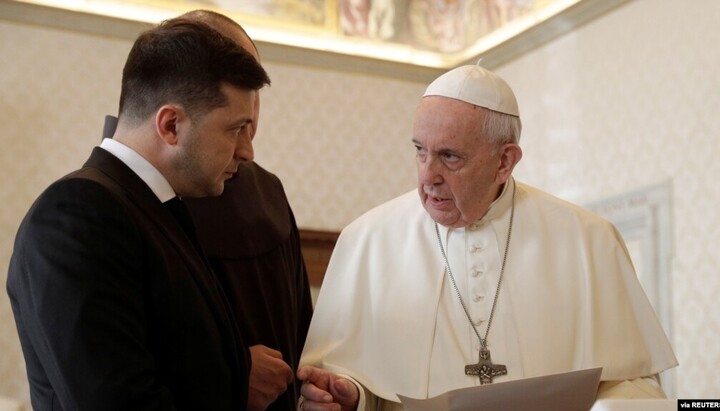 Ο Βλαντίμιρ Ζελένσκι δεν βλέπει πλέον το Βατικανό ως διαπραγματευτή. Φωτογραφία: Reuters