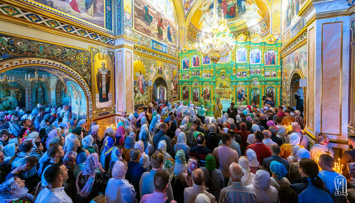 Літургія в храмі прп. Агапіта Печерського. Фото: УПЦ
