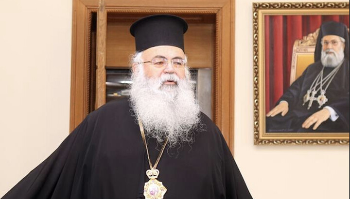 Глава Кіпрської Церкви архієпископ Георгій. Фото: in-cyprus.philenews.com