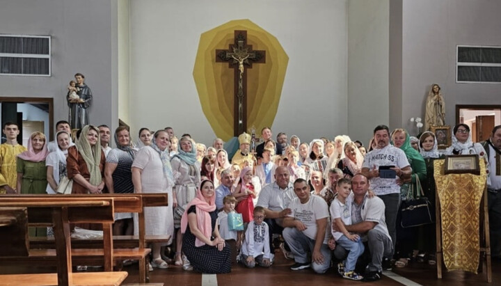 Громада віруючих УПЦ у Мілані. Фото: vzcz.church.ua