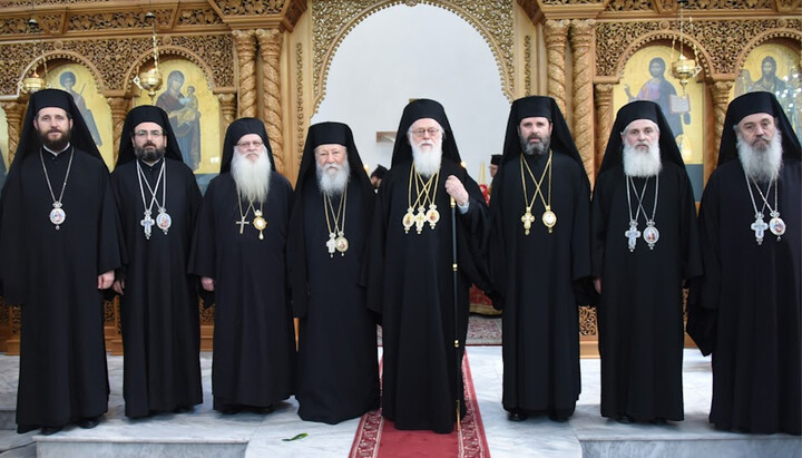 ალბანეთის მართლმადიდებელი ეკლესიის ეპისკოპოსები. ფოტო: orthodoxianewsagency.gr