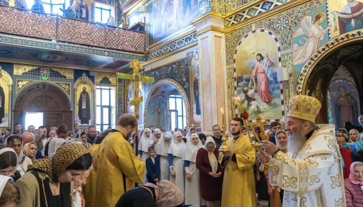 Θεία Λειτουργία στη Λαύρα των Σπηλαίων του Κιέβου του Κιέβου. Φωτογραφία: news.church.ua