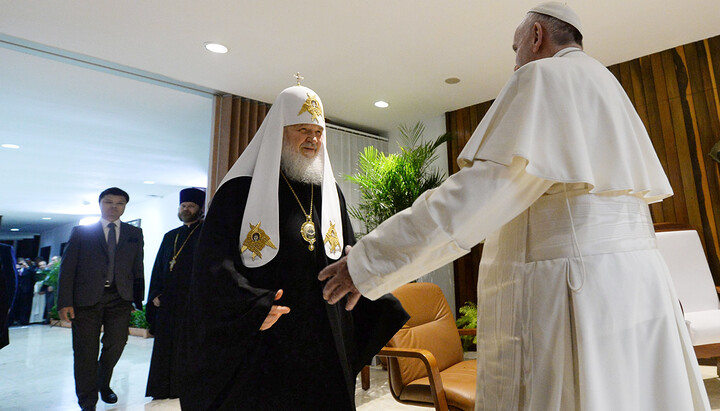 Patriarch Kirill and Pope Francis. Photo: Vatican News