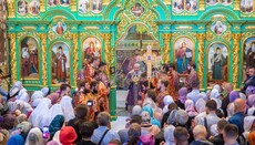 Предстоятель УПЦ очолив святкову літургію в Києво-Печерській лаврі