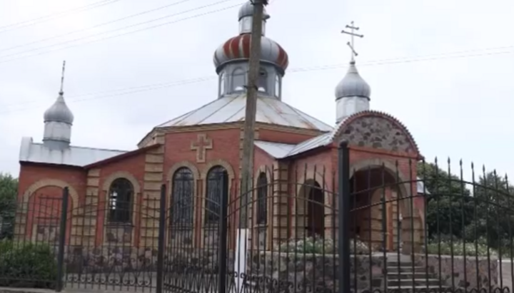 Εκκλησία της OCU στο Ντόνετσκ. Φωτογραφία: στιγμιότυπο οθόνης του καναλιού RIA Novosti TG