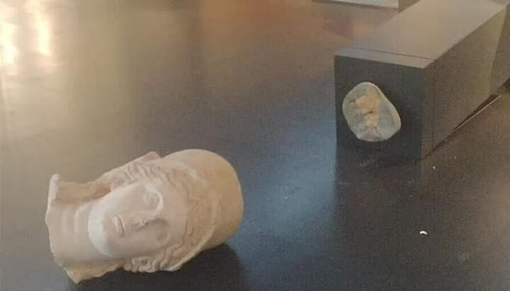 დაზიანებული ქანდაკება ისრაელის მუზეუმში. ფოტო: Israel museum