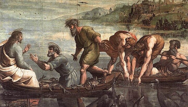 Чудовий улов риби. Рафаель Санті. (1515). Фото: kotmusico.livejournal.com