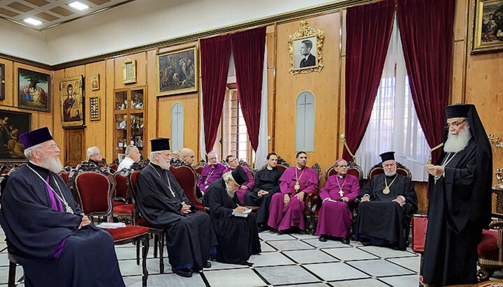Патріарх Феофіл прийняв членів православно-англіканської комісії. Фото: romfea.gr