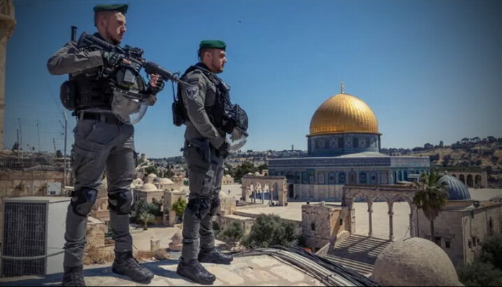 Israeli soldiers on the Temple Mount. Photo: 7kanal.co.il