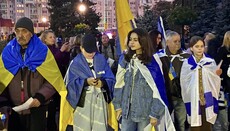 Jews in Kyiv hold a prayer rally in support of Israel and Ukraine