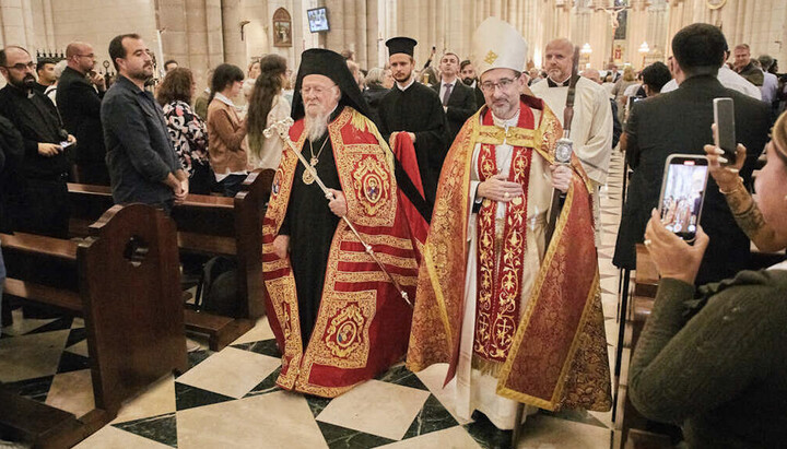 Глава Фанара и кардинал Мадрида. Фото: fosfanariou.gr