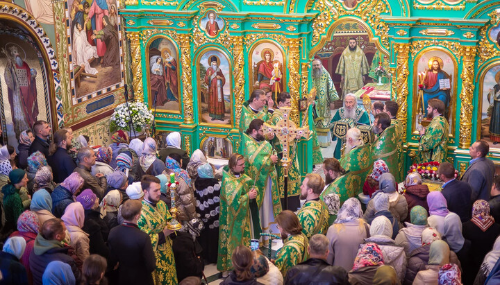 У Лаврі Предстоятель очолив святкування Собору преподобних Ближніх печер