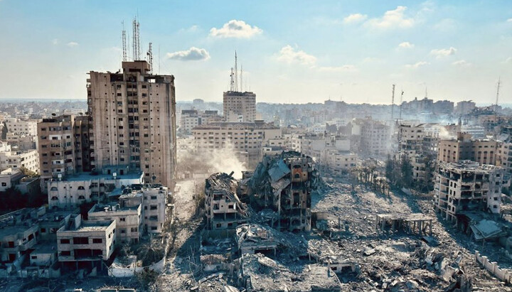 The Gaza Strip after the bombing of Israel. Photo: bloknot.ru