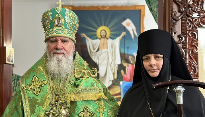 Митрополит Феодор та ігуменя Таїсія. Фото: сторінка Мукачівської єпархії УПЦ у Facebook