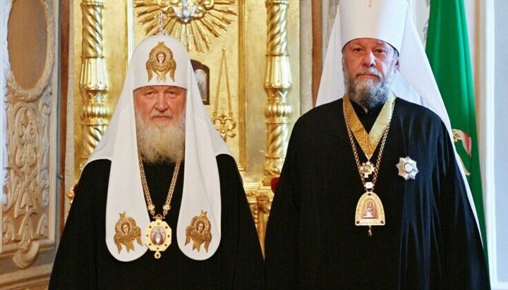 Патриарх Кирилл и Митрополит Владимир. Фото: сайт Московской патриархии