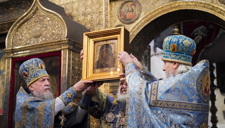 Η εικόνα της Παναγίας του Καζάν, που παλαιότερα θεωρούνταν χαμένη, βρέθηκε στη Μόσχα. Φωτογραφία: Patriarchia.ru