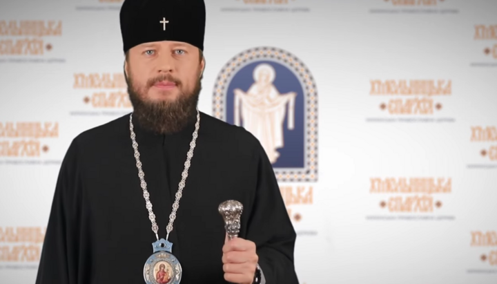 Archbishop Viktor of Khmelnytskyi. Photo: the Khmelnytskyi Eparchy’s YouTube channel